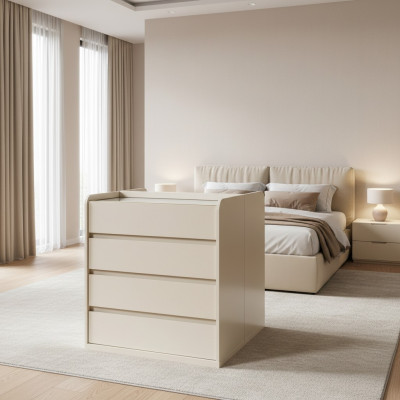 Moderno armario de pared con doble cómoda