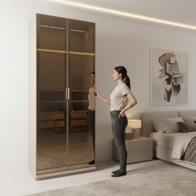 Armario modular de 83 cm diseño moderno para dormitorio