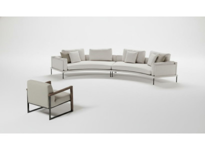 Sofá con sillón para la sala Estética de confort en cada línea