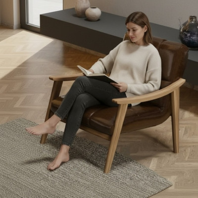 Sillón minimalista elegante, máxima comodidad