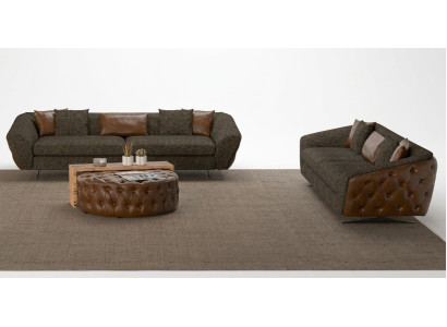 Conjunto de muebles tapizados 2x sofá moderno con suavidad para tu hogar
