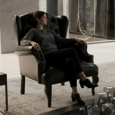 Sillón moderno de estilo contemporáneo. Verdadera comodidad