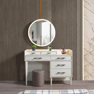 Moderna cómoda de madera con espejo para dormitorio