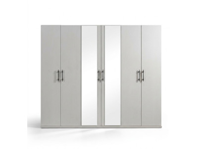 Moderno armario blanco de 254 cm mueble de almacenamiento