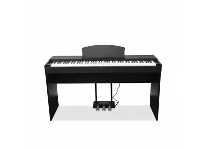 Piano digital elegante con sonido potente y funciones modernas
