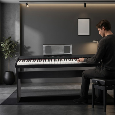 Piano digital innovador con pantalla LED y control táctil