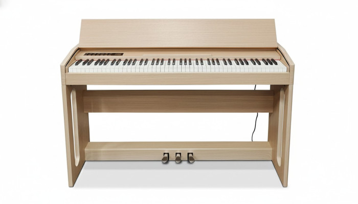 Piano digital para el hogar 130 cm marrón claro