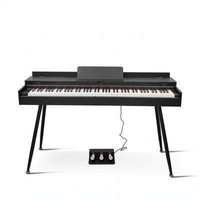 Piano digital negro brillante para el hogar