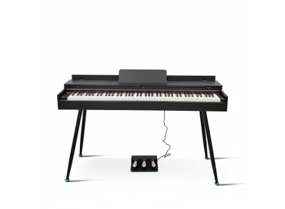 Piano digital negro brillante para el hogar