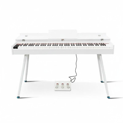 Piano digital blanco brillante