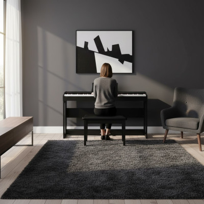 Piano digital negro