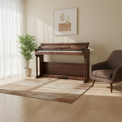 Piano digital para el hogar 137cm Marrón