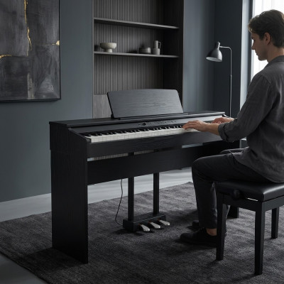Piano digital para el hogar 137 cm Negro