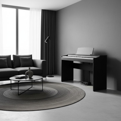 Piano digital para el hogar 137 cm Negro