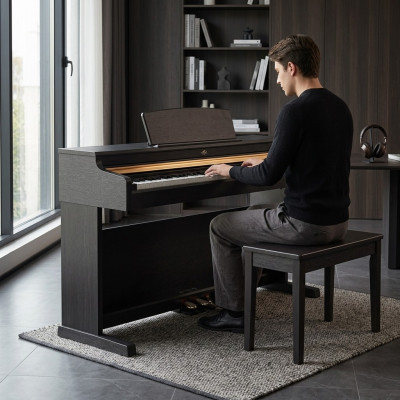 Piano digital para el hogar 137 cm Negro