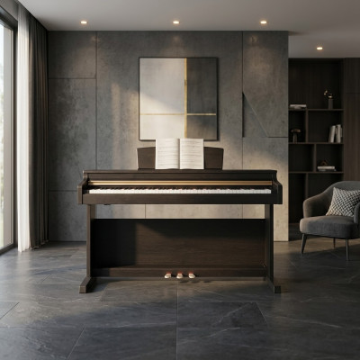 Piano digital para el hogar 137 cm Negro
