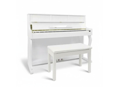Este piano digital blanco ofrece creatividad y estilo incomparables