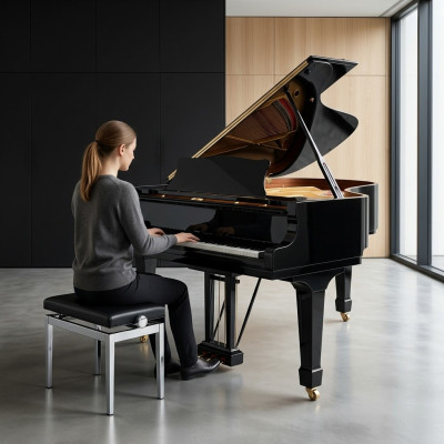 Piano digital negro