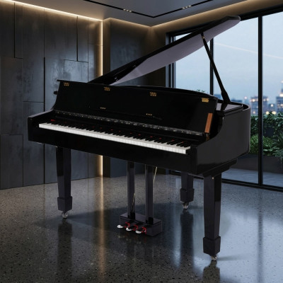 Piano digital negro
