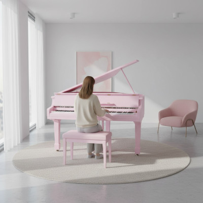 Piano digital en rosa