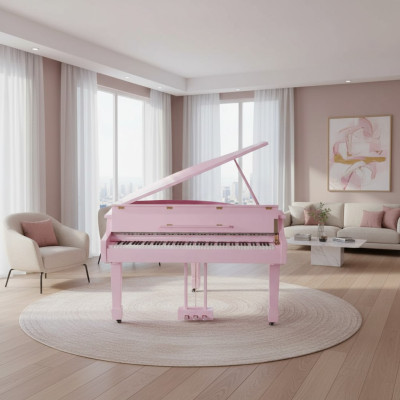 Piano digital en rosa