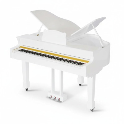 Piano digital blanco brillante