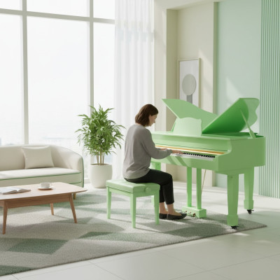 Piano digital con acabado brillante