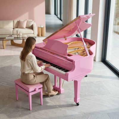 Piano digital brillante en rosa