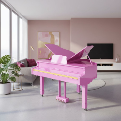 Piano digital brillante en rosa