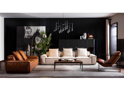 Wohnzimmer Set Sessel 2 Sitzer Sofa 3 Sitzer Sofa Modern Hell Stilvoll