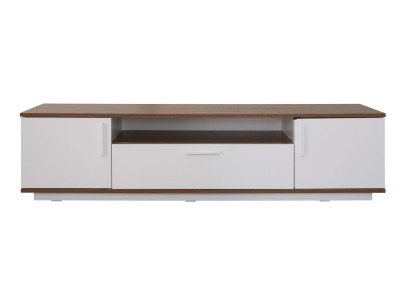 Weißer TV-Ständer aus Holz Kommode TV-Konsole moderne Wohnzimmermöbel