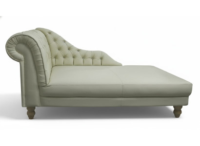 NAPOLEON Chesterfield Chaiselounge Diván Sofá Sofá de cuero Textil