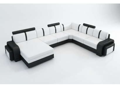 Sofá de diseño conjunto de sofás de estar sofá tapizado sofá de cuero sofá esquinero sofá de cuero conjunto NUEVO