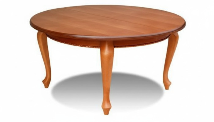 Mesa de comedor redonda de madera 150x150 cm / 200x150 cm.