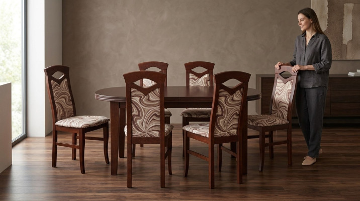 Mesa de comedor + 6 sillas Conjunto de comedor Grupo de comedor Mesa Tablas