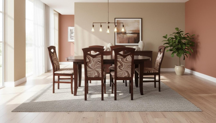 Mesa de comedor + 6 sillas Conjunto de comedor Grupo de comedor Mesa Tablas