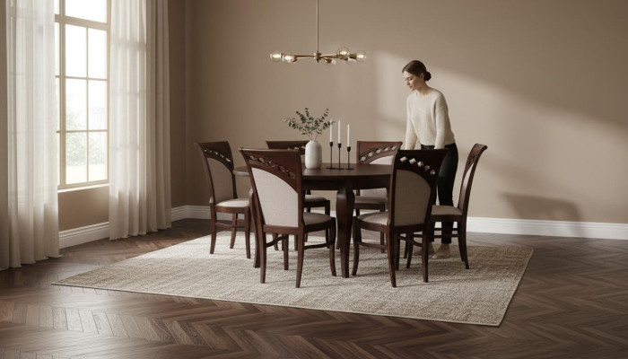 Mesa comedor + 8 sillas Juego de comedor Grupo de comedor Mesa redonda Mesas Nuevas