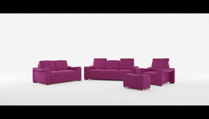 Sofá de tela, sofá tapizado, juego de sofás, sofá de tela 3+2+1, conjunto de sala de estar