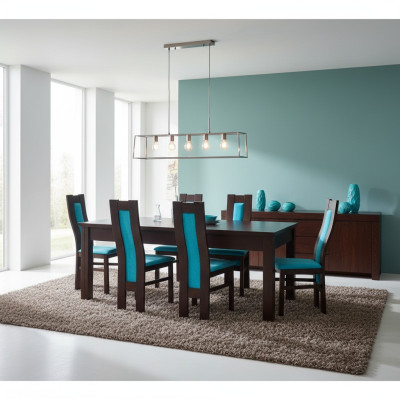 Mesa + 6 sillas Conjunto de sillas de comedor Juego de mesa moderna Mesas nuevas