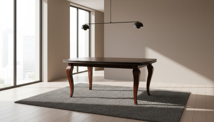 Mesas Mesa de comedor clásica de madera Mesa de madera clásica Mesas de comedor S23