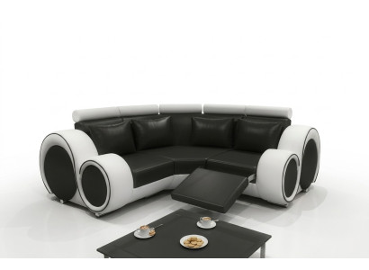Sofá de esquina Sofá Couch BERX Polster Wohnlandschaft Cuero Sofás de esquina Conjunto de sofás en forma de L