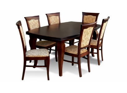 Mesa de comedor + 6 sillas Silla Conjunto de comedor Grupo de comedor Moderno Mesa Mesas Nuevo Z11