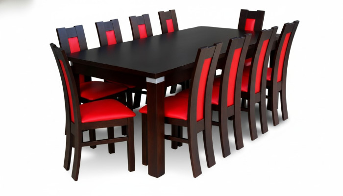 Mesa + 10 sillas silla conjunto de comedor Grupo de comedor moderno tabla tablas Nuevas