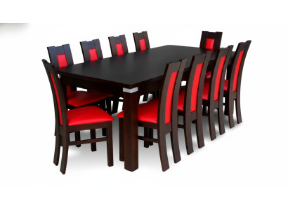 Mesa + 10 sillas silla conjunto de comedor Grupo de comedor moderno tabla tablas Nuevas