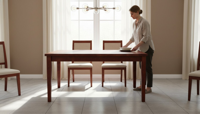 Mesa de comedor madera Mesas Mesas Comedor 90 cm x 160 cm Sala de estar Nuevo