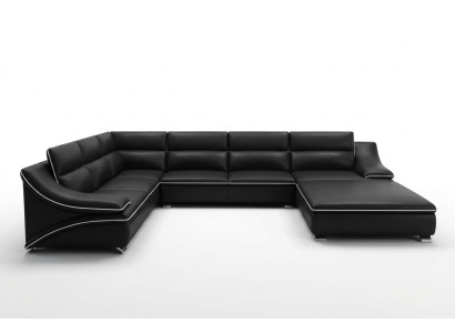 Sofá de cuero Sofá Conjunto de sofás Nuevo 3+2+1 plazas Juego de muebles de diseño moderno Sofa