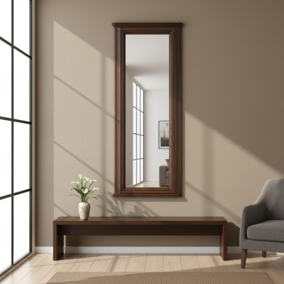 Espejo de diseñador clásico Muebles italianos Espejo de pared de madera - Modelo W-LP