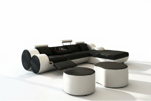 SOFÁ DE CUERO DEL DISEÑADOR CONJUNTO DE ESQUINA SOFÁ DE ESQUINA EN CUERO SOFÁ DE ESQUINA COUCH DE CUERO
