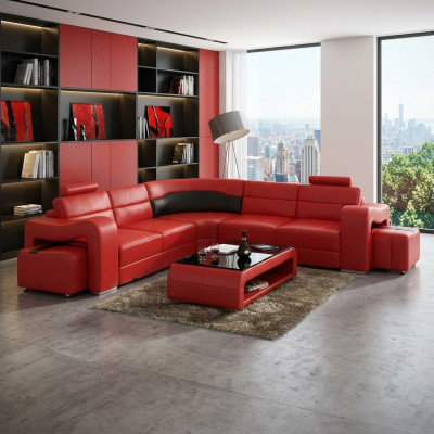 SOFÁ DE CUERO ESQUINERO, SOFÁ DE ESQUINA, SOFÁ DE DISEÑO, SOFÁ EN FORMA DE L, SOFÁ DE ASIENTO PISA