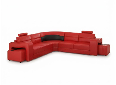 SOFÁ DE CUERO ESQUINERO, SOFÁ DE ESQUINA, SOFÁ DE DISEÑO, SOFÁ EN FORMA DE L, SOFÁ DE ASIENTO PISA